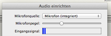 Dialogbox mit Schieberegler