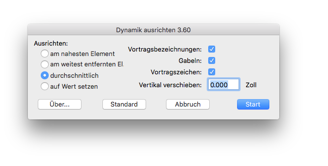 Dialogbox Dynamik ausrichten