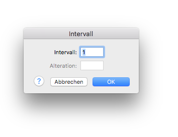 Dialogbox Intervall