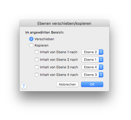 Dialogbox Ebenen verschieben/kopieren
