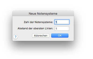 Dialogbox Neue Notensysteme