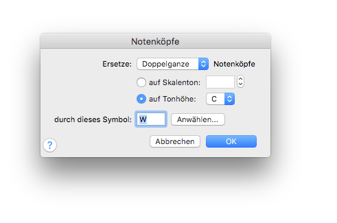 Dialogbox Notenköpfe