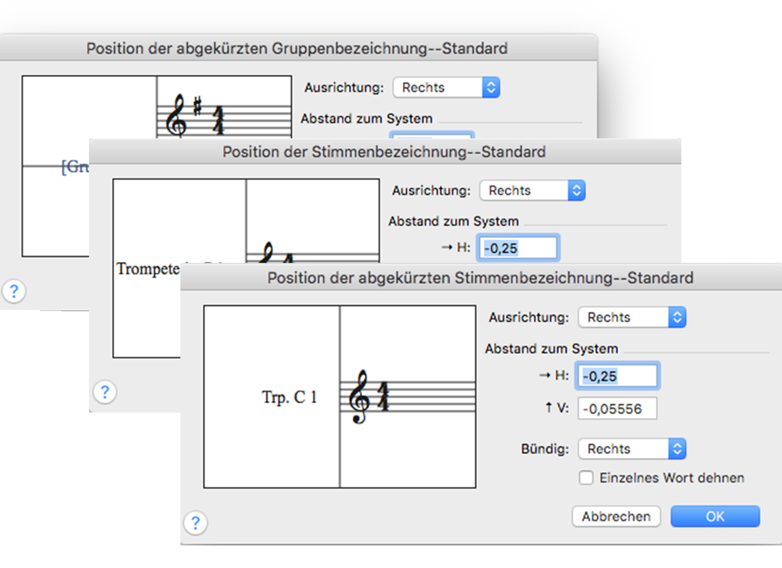 Dialogbox Position