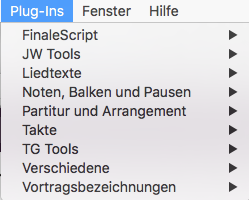 Plug-Ins-Menü