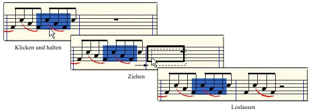 Beispiel Klicken Ziehen Loslassen