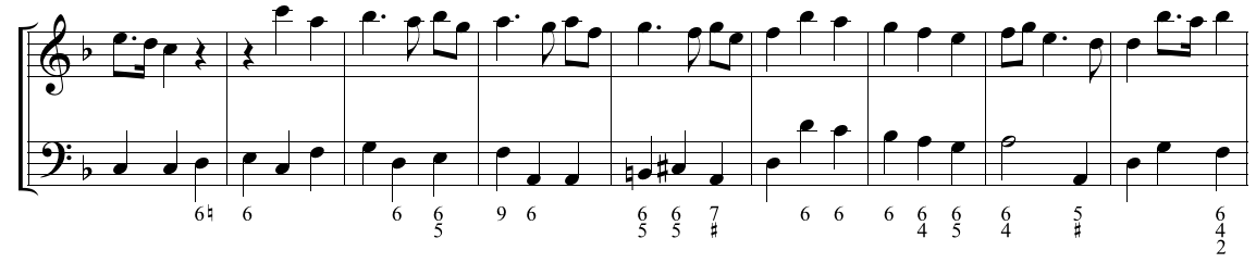 Beispiel Generalbass