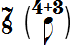 7/8 (4+3-Achtelnote)-Taktart