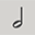Symbol Halbe Note