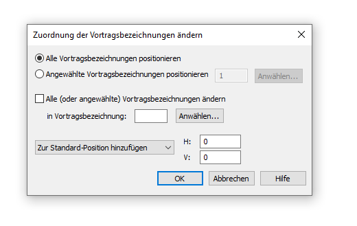 Dialogbox Zuordnung der Vortragsbezeichnungen ändern