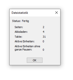 Dialogbox Dateistatistik