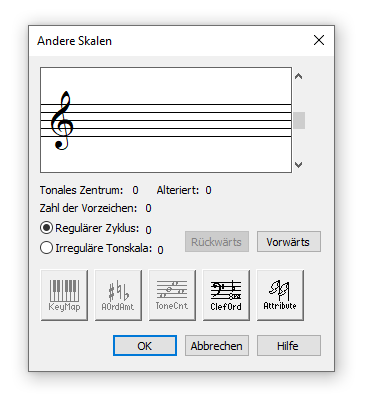 Dialogbox Andere Skalen