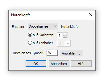 Dialogbox Notenköpfe