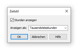 Dialogbox Zeitstil