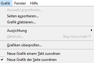 Grafik-Menü