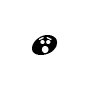 Symbol Gefüllter Notenkopf, überraschtes Gesicht