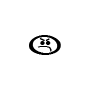 Symbol Ganze Note, wütendes Gesicht
