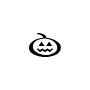 Symbol Kürbislaterne mit Stil