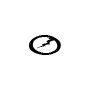 Symbol Ganze Note, zerbrochen