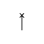 Symbol Metall-Schlägel aufwärts
