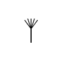 Symbol Besen aufwärts