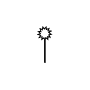 Symbol Weicher Garnschlägel aufwärts