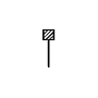 Symbol Pauke Holz-Schlägel aufwärts