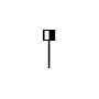 Symbol Pauke mittlerer Schlägel aufwärts