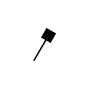 Symbol Pauke harter Schlägel links