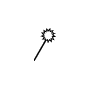 Symbol Weicher Garnschlägel links