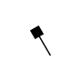 Symbol Pauke harter Schlägel rechts