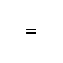 Symbol Gleichheitszeichen
