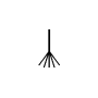 Symbol Besen abwärts
