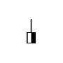 Symbol Große Trommel mittlerer Schlägel abwärts
