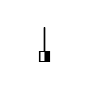 Symbol Pauke mittlerer Schlägel abwärts