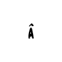 Kleines A  mit Zirkumflex