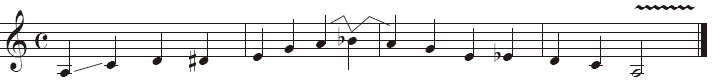 Beispiel Notation Tremolo
