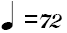 Beispiel Metronomangabe